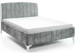 Camera Da Letto Letto Di Lusso Legno Grigio Jvmoebel