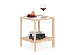 Tavolino Relaxdays Con Piano In Vetro