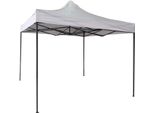 Rebecca Mobili Gazebo Pieghevole 3X3 M In Metallo E Poliestere Bianco