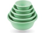 Set Di Ciotole Per Impastare (3 X 5), Ciotole Per Impastare, Set Di Ciotole In Plastica Da 15 Pezzi (0,7L - 6L), Insalatiere Impilabili Per La Cucina