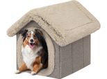 Cuccia Per Cani Casa Grotta Per Cani Cuccia Per Gatti Cuccia Per Cani Grotta Per Gatti Casa Per Cani Cuscino Per Gatti Casa Soffice, Cappuccino, 55X60X60 Cm