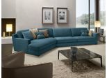Divano Di Design A Forma Di L Imbottitura Divano Soggiorno Mobili Angolo Divano Tessile Blu