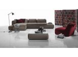 Divano Ecksofa Divano Polsterung Divano L-Form MöBel Grau Leder Jvmoebel