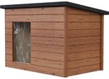 Cuccia Per Cani Casetta Per Cani Resistente Alle Intemperie Grotta Per Cani Impermeabile In Legno Coibentato 123X84 Cm 10337