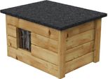 Cuccia Per Cani Casa Per Cani Resistente Alle Intemperie Caverna Per Cani Impermeabile In Legno Coibentato 57X44 Cm 10335