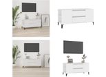 Vidaxl Mobile Tv Bianco 102X44,5X50 Cm In Legno - Mobile Tv - Mobili Tv - Mobili Tv - Porta Tv