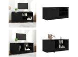 Vidaxl Mobile Tv Nero 80X35X36,5 Cm In Legno - Mobile Tv - Mobili Tv - Porta Tv - Mobili Tv