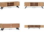 Mobile Tv Vidaxl 140 X 30 X 45 Cm In Legno Massiccio Di Acacia - Mobile Tv - Mobile Tv - Mobile Tv - Mobile Tv
