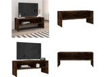 Vidaxl Mobile Tv In Rovere Affumicato 100X40X40 Cm Materiale A Base Di Legno - Mobile Tv - Mobile Tv - Mobili Tv - Porta Tv