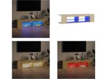 Vidaxl Mobile Tv Con Luci Led Rovere Sonoma 135X39X30 Cm - Mobile Tv - Mobile Tv - Mobile Tv Con Led - Mobili Tv