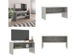 Mobile Tv Vidaxl Grigio Cemento 80X40X40 Cm Materiale Legno - Mobile Tv - Mobile Tv - Tavolo Tv - Tavoli Tv