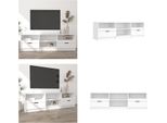 Mobile Tv Vidaxl Bianco 150X33,5X45 Cm In Legno - Mobile Tv - Mobile Tv - Supporto Tv - Mobile Tv