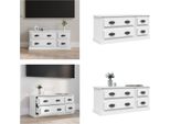 Mobile Tv Vidaxl Bianco 100X35,5X45 Cm In Legno - Mobile Tv - Mobile Tv - Mobile Tv - Porta Tv