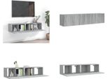 Vidaxl Set Di Mobili Tv 2 Pezzi In Legno Grigio Sonoma - Set Di Mobili Tv - Mobile Tv - Mobile Tv - Mobile Tv A Muro