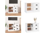Mobile Tv Vidaxl Bianco 73X35,5X47,5 Cm In Legno - Mobile Tv - Mobile Tv - Mobile Tv - Supporto Tv