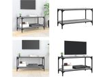 Vidaxl Mobile Tv Grigio Sonoma 80X33X41 Cm In Legno E Acciaio - Mobile Tv - Mobili Tv - Mobili Tv - Porta Tv