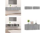 Vidaxl Mobili Tv 2 Pz. Grigio Sonoma 80X30X30 Cm Materiale A Base Di Legno - Mobile Tv - Mobili Tv - Mobili Tv - Porta Tv