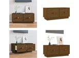 Vidaxl Mobile Tv Marrone Miele 80X34X35 Cm In Legno Di Pino Massiccio - Mobile Tv - Mobile Tv - Mobili Tv - Porta Tv