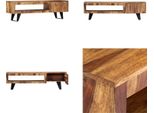 Vidaxl Mobile Tv 140×30×40 Cm In Legno Massiccio - Mobile Tv - Credenza - Credenze - Mobile Laterale