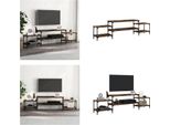 Mobile Tv Vidaxl Rovere Fumé 197X35X52 Cm Materiale A Base Di Legno - Mobile Tv - Mobile Tv - Mobile Tv - Porta Tv