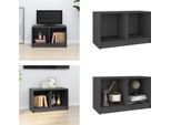 Vidaxl Mobile Tv Grigio 70X33X42 Cm In Pino Massiccio - Mobile Tv - Mobile Tv - Mobile Tv - Mobile Basso - Mobile Stereo