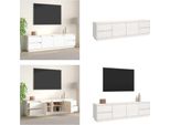 Vidaxl Mobile Tv Bianco 176X37X47,5 Cm Pino Massiccio - Mobile Tv - Mobili Tv - Mobili Tv - Porta Tv