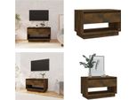 Vidaxl Mobile Tv In Rovere Fumé 70X41X44 Cm Materiale A Base Di Legno - Mobile Tv - Mobile Tv - Mobile Tv - Mobile Basso - Mobile Stereo