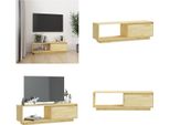 Mobile Tv Vidaxl 110X30X33,5 Cm In Pino Massiccio - Mobile Tv - Mobili Tv - Mobili Tv - Mobili Tv