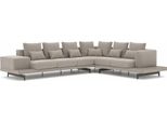 Mobili Imbottiti Grigio Divano Ad Angolo Di Design A Forma Di L Imbottitura Tessile Divano Soggiorno Jvmoebel