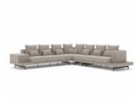 Divano Grigio Di Design Divano Imbottito Tessile Divano Ad Angolo Mobili Imbottiti Soggiorno Jvmoebel