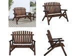 Vidaxl Panca Da Giardino A 2 Posti 119X85X98 Cm In Legno Massello Di Abete - Panca Da Giardino - Panca Da Giardino - Panca Da Esterno