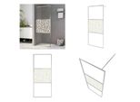 Vidaxl Schermo Doccia Per Cabina Doccia Esg Design Vetro Pietra 90X195 Cm - Schermo Doccia - Schermi Doccia - Cabina Doccia - Docce Walk-In
