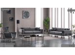 Luxus Sofagarnitur 331 Sitzer Wohnzimmer Set Grau Sofa Jvmoebel