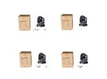 Lampada A Testa Mobile A Led, 75W Super Luminosa, 3 Prismi Gobo, 4 Pezzi, Spina Ue