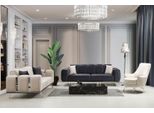 Set Di Divani Di Lusso A Tre Posti Divano Poltrona Beige Jvmoebel