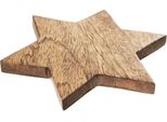 Sottobicchiere A Forma Di Stella In Legno Di Mango, Diametro 12,5 Cm
