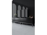 Skye Decor, Lord - Nero, Argento, Mobili Tv, Nero, 180 X 47 X 30 Cm
