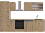 Vicco Cucina Componibile R-Line, 300 Cm Senza Piano Di Lavoro, Rovere Artigianale/Rovere Goldkraft