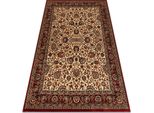 Tappeto Di Lana Kashqai 4362 102 Ornamento Beige / Chiaretto Beige 67X130 Cm