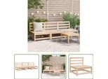 The Living Store Divani Da Giardino Senza Braccioli 3 Pezzi 70X70X67 Cm In Legno Di Pino Massiccio