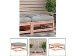 The Living Store Sgabello Da Giardino Con Cuscino In Legno Massiccio Di Abete Douglas