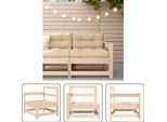 The Living Store Divano Angolare Da Giardino In Pino Massiccio