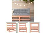 The Living Store Divano Angolare Da Giardino In Legno Massiccio Di Abete Douglas