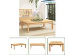 The Living Store Tavolo Da Giardino 100X60X30 Cm In Legno Massiccio Di Acacia