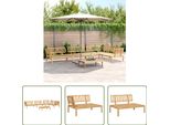 The Living Store Set Di Divani Da Giardino Da 5 Pezzi In Pallet Di Legno Massiccio Di Acacia