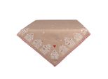 Tovaglia Clayre & Eef 100X100 Cm In Cotone Marrone Casa Di Pan Di Zenzero