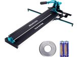 Tagliapiastrelle Professionale - Lunghezza Totale Di Taglio 1000 Mm - Spessore Di Taglio 4-15 Mm - Larghezza Minima Di Taglio 25 Mm - Macchina Per Il Taglio Delle Piastrelle Con Accessori Inclusi