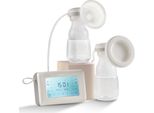 Tiralatte Elettrico Doppio - Tiralatte Da 180 Ml In Pp - Tiralatte 4 Modalità, 9/15 Livelli - Ultra-Silenzioso ≤50Db - Esprime Il Latte Materno In Viaggio
