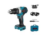 Trapano A Percussione Elettrico Senza Spazzole, Potenza 1500W, Coppia 650NM, 2 Batterie Spina Ue B