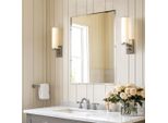 Artloge Specchio Da Parete Moderno, Specchio Decorativo Senza Cornice, Specchio Rettangolare, Specchio Da Parete Per Corridoio, Per Bagno, Soggiorno, Camera Da Letto 60×80Cm